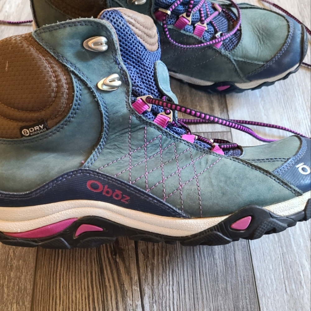 Women's Oboz Sapphire B-Dry Mid Hiking Boots, Huckleberry .